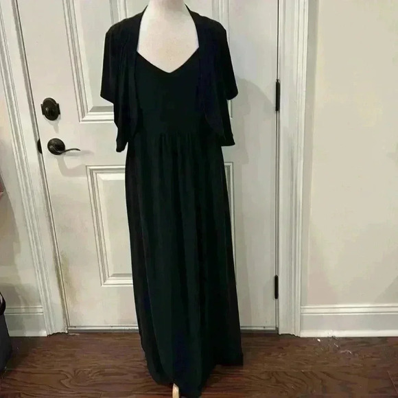 Size PXL Anthony Original dress and shrug in black, NWT - Picture 1 of 9